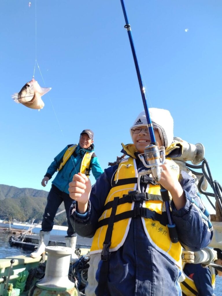 魚釣り体験